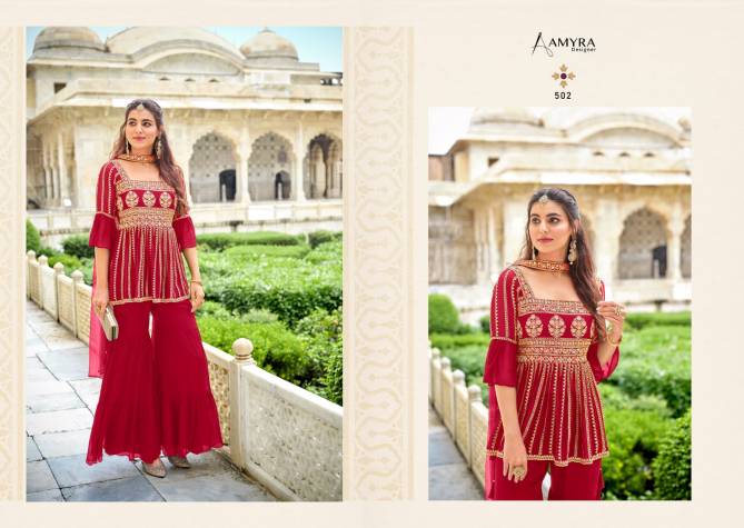 Amyra Florence 501 Karawa Chouth Special Fancy Festive Wear Designer Collection